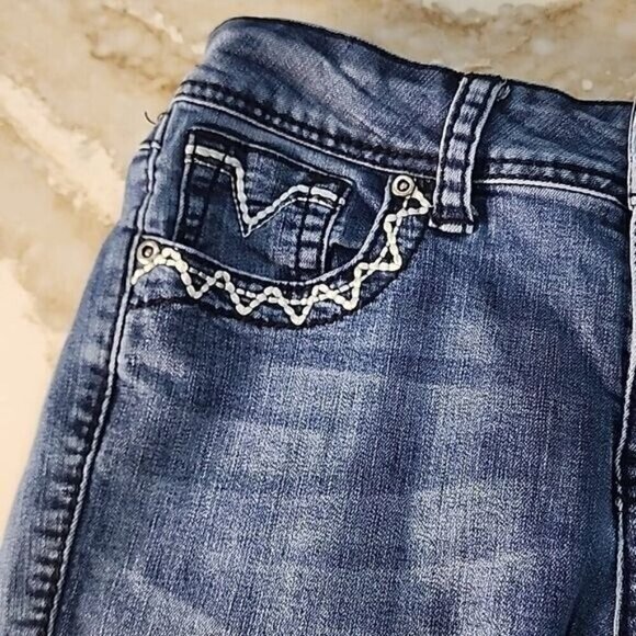 Wired Heart Jeans low rise boot cut embroidered Denim Women's 27 - Picture 4 of 7